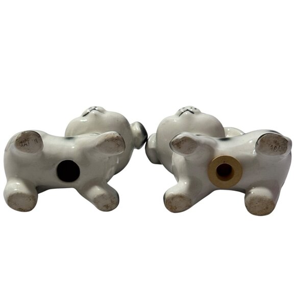 Vintage Anthropomorphic Dalmatian Puppy Salt & Pepper Shakers Spotted Dogs Japan - Picture 3 of 9